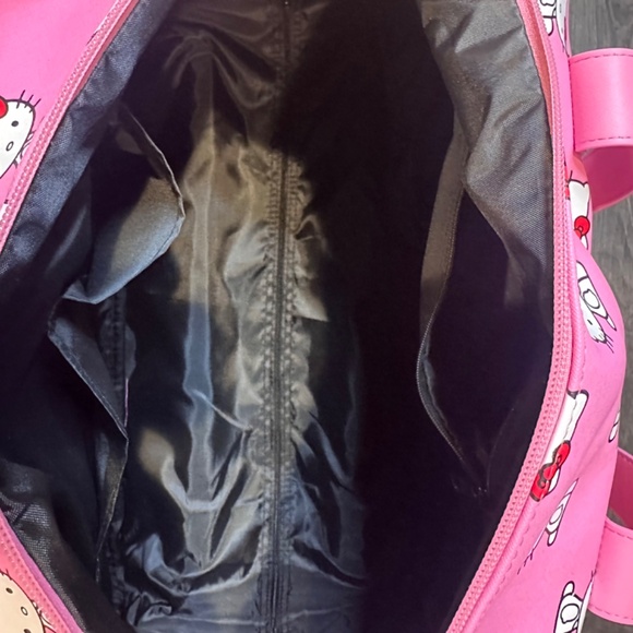 Hello Kitty Pink Rolling Duffel Bag NWT - Picture 6 of 8